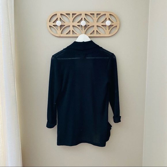 Pins and Needles by Urban Outfitters Open Front Knit Cardigan Black Sz S… - Picture 6 of 8